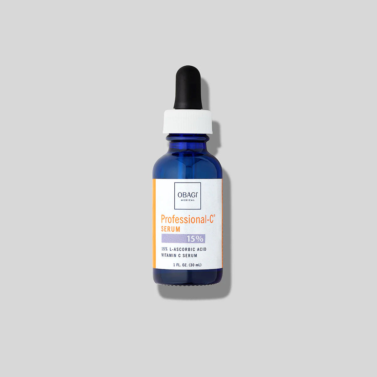 Obagi Professional-C 15% Serum 30ml dropper bottle, L-ascorbic acid serum for brightening and antioxidant defence