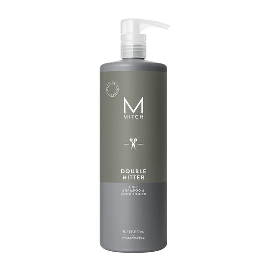 Paul Mitchell Mitch Double Hitter 2-in-1 Shampoo and Conditioner 1000ml